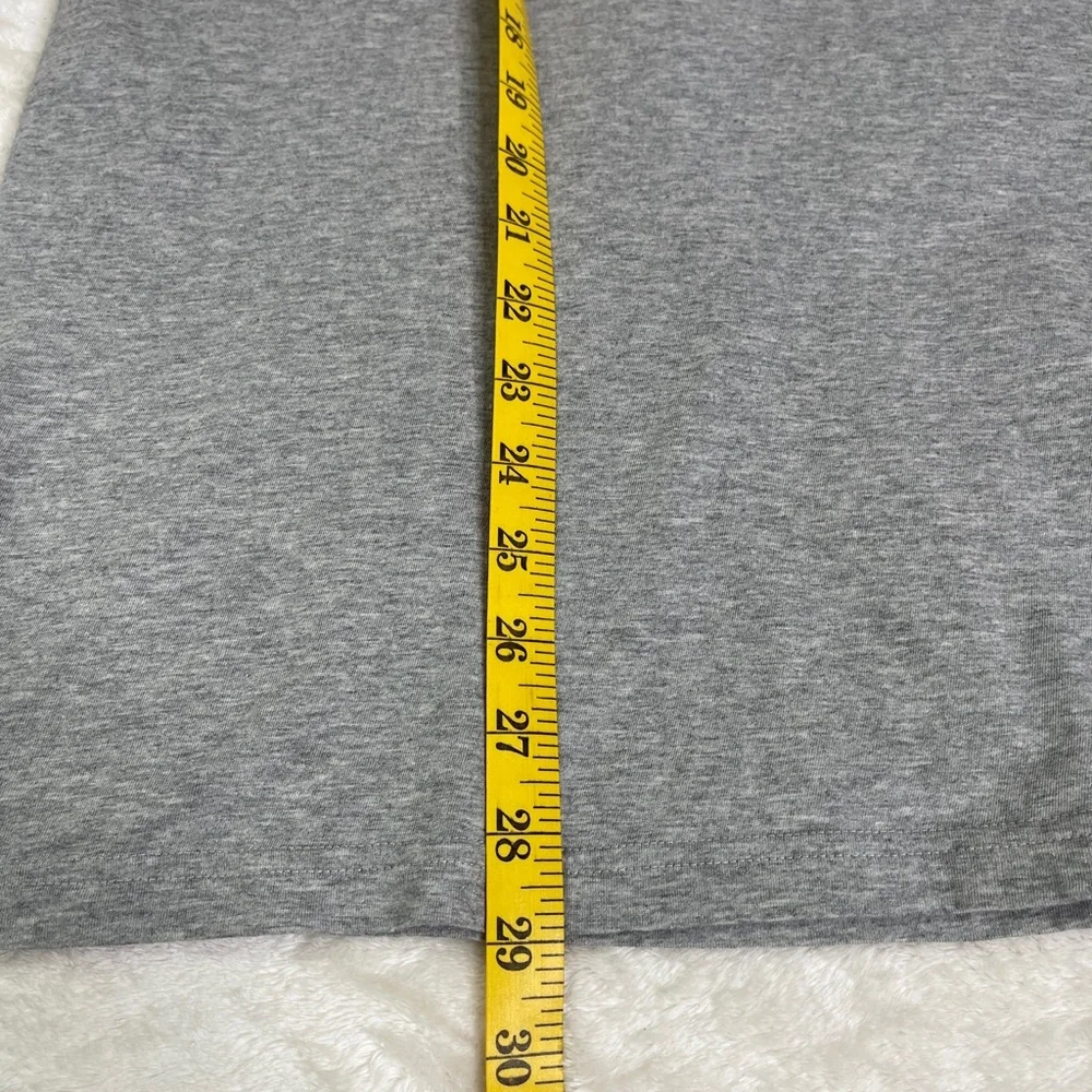 Polo Ralph Lauren Classic Fit Gray Cotton V-Neck Tee Size L